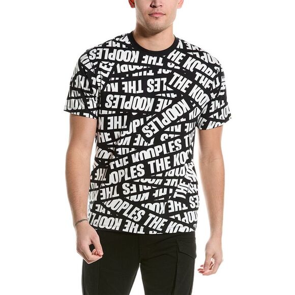 T-shirt Homme The Kooples Imprimé – Taille XS, Noir, Occasion Très Bon état